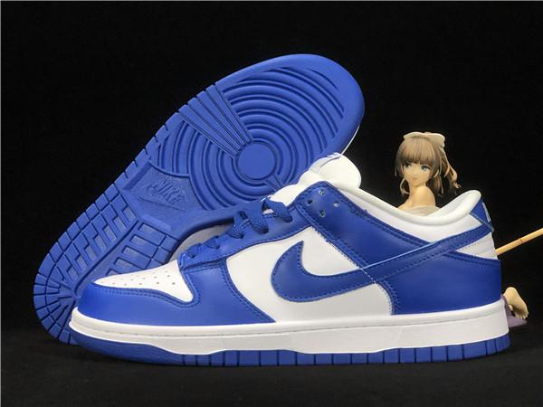 Men's Dunk Low SB White/Royal Shoes 066